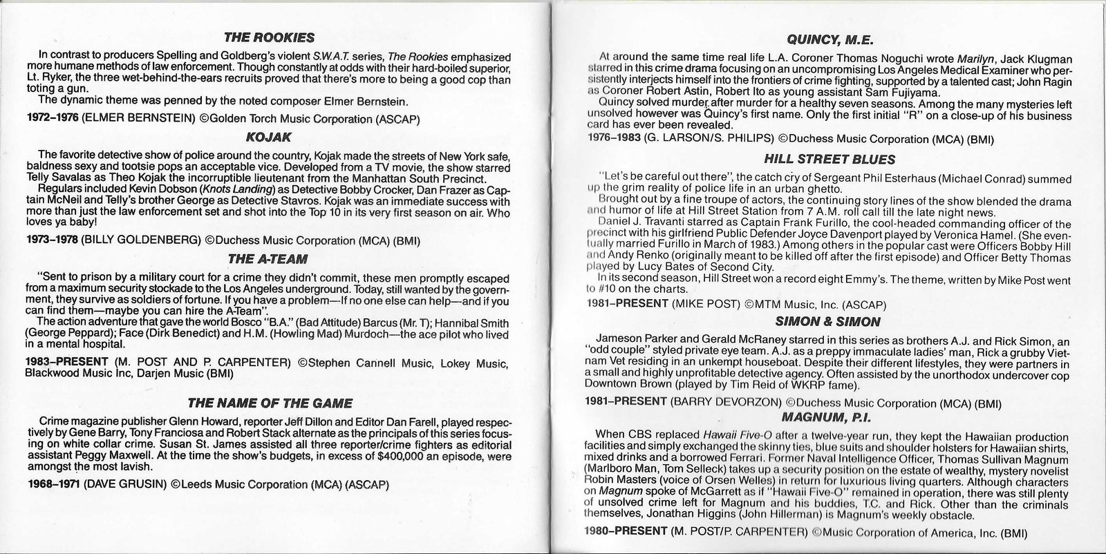 Middle of cover of FILMCD 035